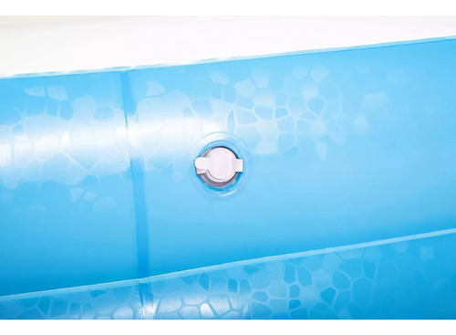 Piscina Inflável Para Criança Infantil Retangular Bestway 778 Litros Azul Com Kit Reparo