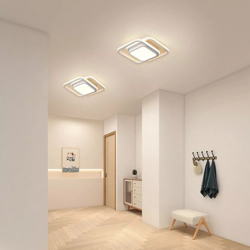 Sonheo Lámparas De Techo Led Colgante Modernas Decorativa Sala Baño Y Interiores Incluye Focos Con 3 Modos De Luz blanca cálida neutra 36w blanco