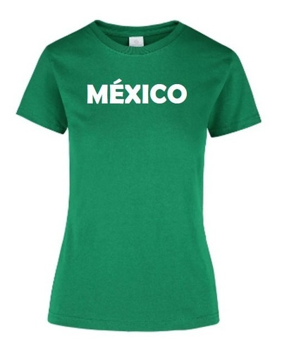 Playera Mexico Mundial Casual Seleccion Mexicana Futbol Dama