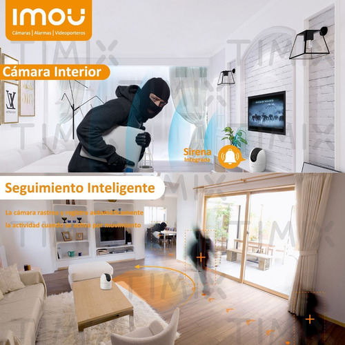 Imagen 2 de 2 de Cámara De Seguridad Imou Ranger 2 Wifi Ip 2k 4mp Con Sirena