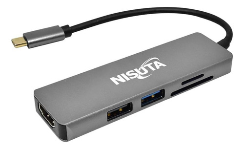 Docking Hub Usb-c 3.1 A Hdmi 2 Usb Lector De Tarjetas Nisuta