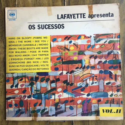 Lp Lafayette Apresenta Os Sucessos Vol 2 1966 (Usado)