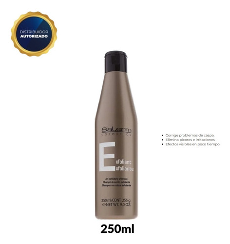Shampoo Salerm Cosmetics Exfoliante 250ml, Linea Oro Capilar
