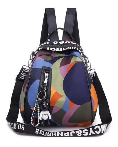 Imagen 1 de 10 de Bolsa Mujer Casual Juvenil Mochila Impermeable De Moda 027