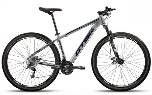 Bicicleta Aro 29 Gts Prom5 Intense 27v Freio Hidráulico Cor Cinza/Preto Tamanho do quadro 17 "