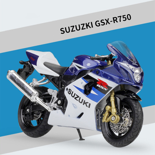 Welly Suzuki Gsx Miniatura Metal Carreras Moto Modelo Serie