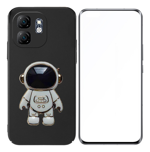 Funda Para Infinix Hot 50i Smart9 Plano Suave Astronautas Y
