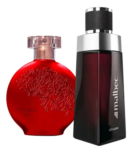 comprar Combo Perfumaria: Floratta Red Colônia 75ml + Malbec Tradicional 100ml
