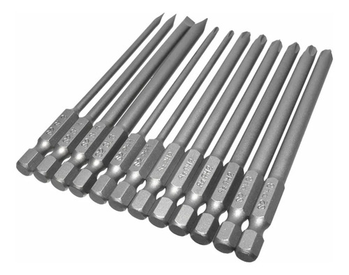 Juego De Brocas Phillips S2 De 100 Mm, 12 Piezas