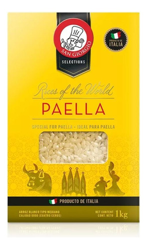 Arroz Para Paella - San Giorgio - 1 Kg. Origen Italia.