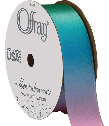 Offray, Cinta De Artesanía Rainbow Sunburst, 7/8 Pulgadas X 