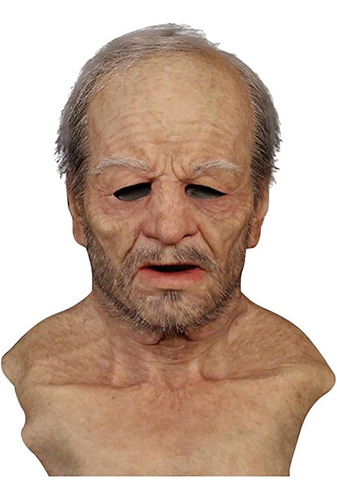 Máscara Realista De Látex For Hombre Viejo, Accesorio Para
