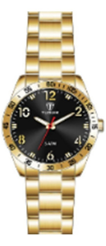 Relógio Tuguir Analógico 2401 Dourado - Resistente 5 Atm