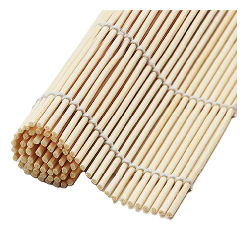 Pack 2 Esterilla Roll Maki Bambú Sushi Gimbap Makisu 24x24cm