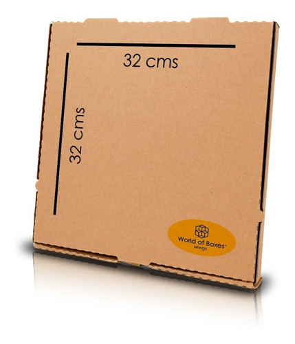 Caja Pizza, Kraft, 32x32 Cms, F/ E, 23 Ect