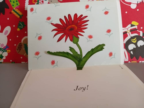 Tarjeta Origami - Your Best Moments - Joy ! Flor Roja