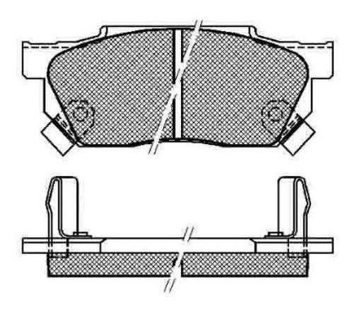 Pastilla De Freno Honda Accord 82/96 Delantera