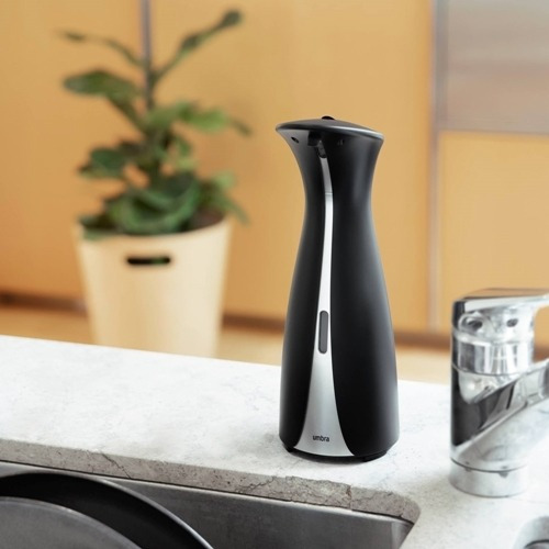 Imagem 4 de 5 de Porta Sabonete Automático Sensor 250ml Otto Preto - Umbra