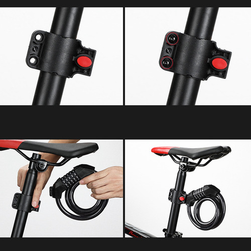 Candado De Combinación De Bicicleta Aleación De Aluminio