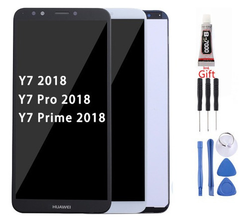 Pantalla Lcd Táctil Y7 2018 Y7 Prime 2018 Azul