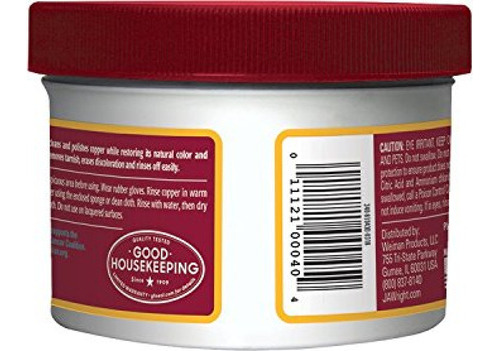 Crema Limpiadora Y Pulidora De Cobre Y Latón De Wright, 8 On