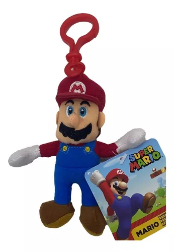 Llavero Peluche Mario Bros Con Gancho Peach Toad Luigi Mario