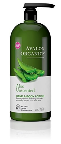 Avalon Organics Loción Para Manos Y Cuerpo, Aloe Unscented -