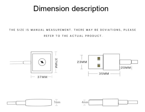 Imagen 7 de 7 de Cargador Magnético Para Apple Watch Series 2/3/4/5/6/7/se