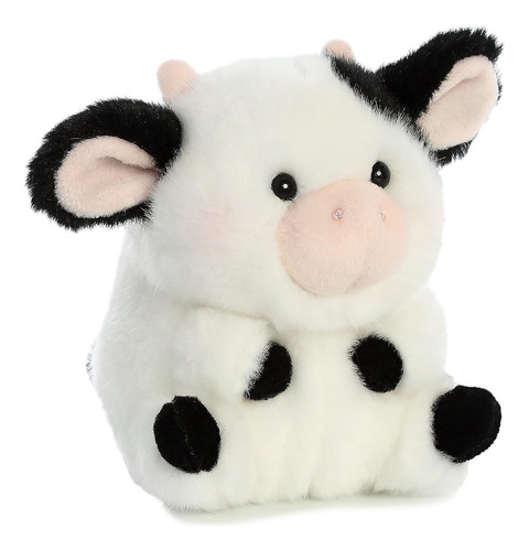 Peluche Vaca Vaquita Marca Aurora Altura 13cm Felpa Suave 