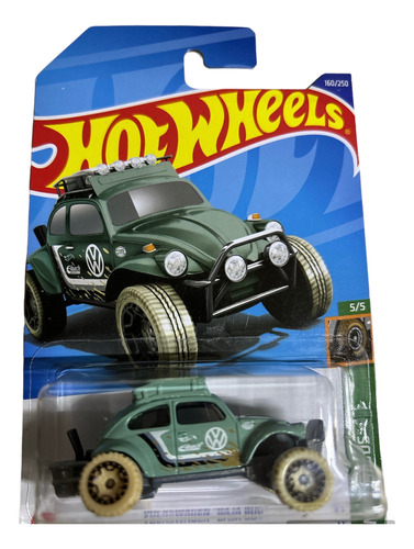 Hotwheels Volkswagen Baja Bug Verde Nuevo