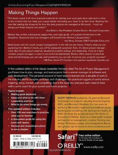 Book : Making Things Happen: Mastering Project Management...