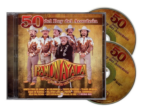 Ramon Ayala Y Sus Bravos 50 Años Rey Del Acordeon Cd + Dvd