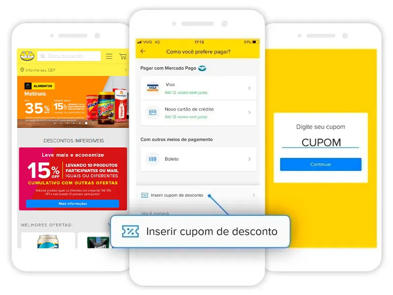 Como usar os cupons de desconto?