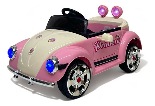 Carro Montable Eléctrico Para Niños/niñas,luces, Mp3 Rosa (Usado)