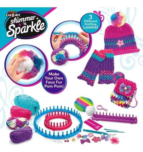 Shimmer'n Sparkle Set Para Tejer Fabulosos Accesorios D Moda