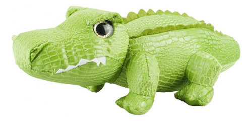 Crocodilo 35cm Pelúcia Tecido Cor Verde