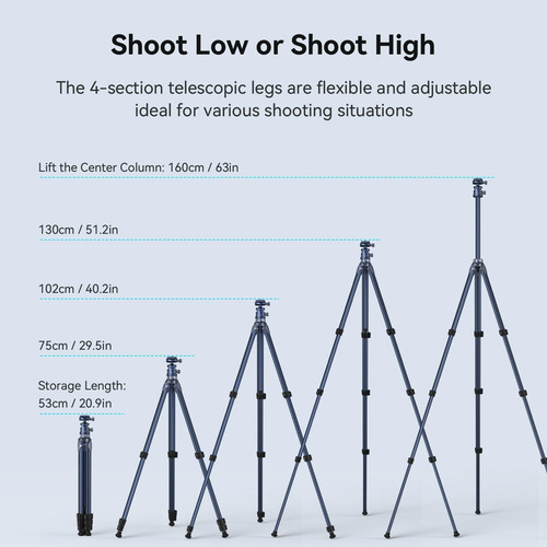 Trípode De Viaje Liviano Smallrig Ap -02, 63 Trípode De Con