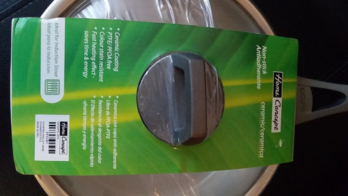 Imagen 5 de 9 de Sarten Cerámica Blanco Marca Exdura 26cm Cocina/topes