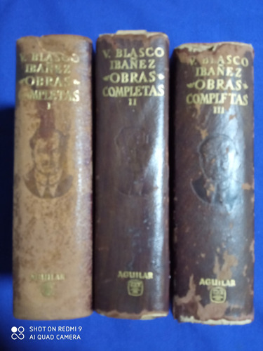 Vicente Blasco Ibáñez.- Obras Completas 3 Tomos.