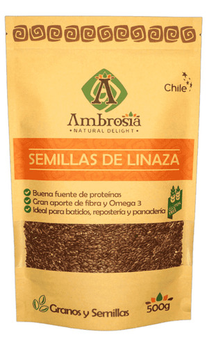 Ambrosia Semilla De Linaza Sin Gluten 500 G