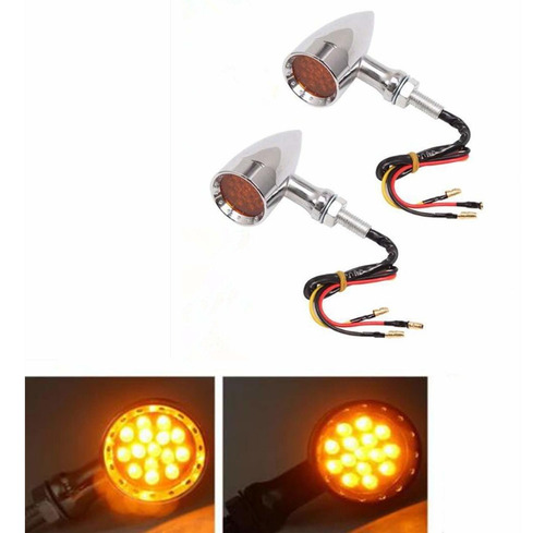 Dlll Intermitente De Luz Led Universal De 0.394 in Para Moto