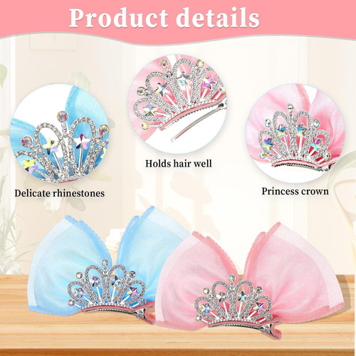 Juego De Accesorios Para El Cabello De Princesa: Mini Lazos