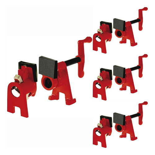 Kit Com 4 Grampos Sargentos Para Canos 3/4 Pipe Clamp