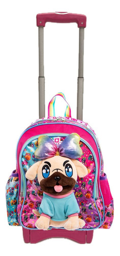 Mochila Preescolar Ruz Con Carrito Fashion Pets 178570