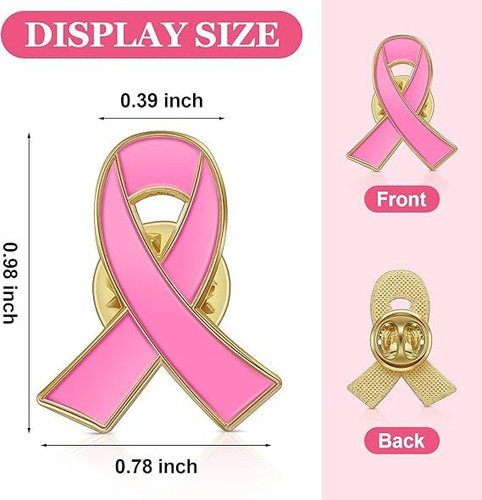 - Broche De Fita Rosa De 150 Pinos Com Lapela Oficial Para 2