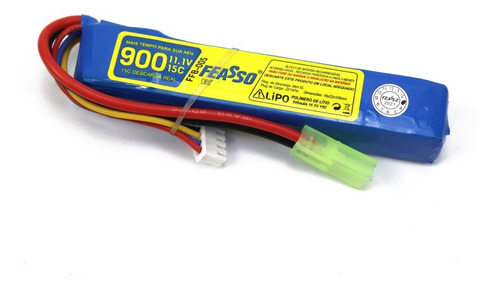 Bateria Lipo Para Airsoft 11.1v 900mah 15c - Feasso Ffb-005
