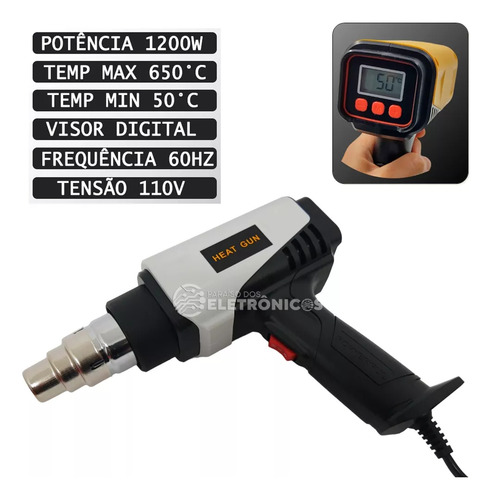 Soprador E Aquecedor 1200w Com Painel Digital 110v