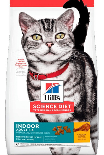 Alimento Hills Adulto Indoor 1-6 Gato 3.2kg