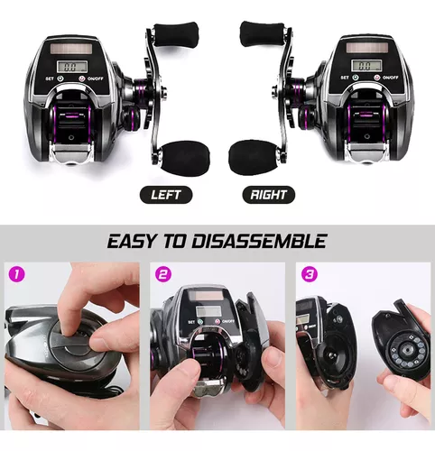 Contador De Pantalla Digital Baitcasting Reel 6+1bb.. 0:1