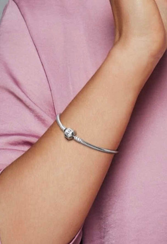 Imagen 3 de 5 de Pulsera Pandora Clásica Original 100% Plata 925 / 17cm
